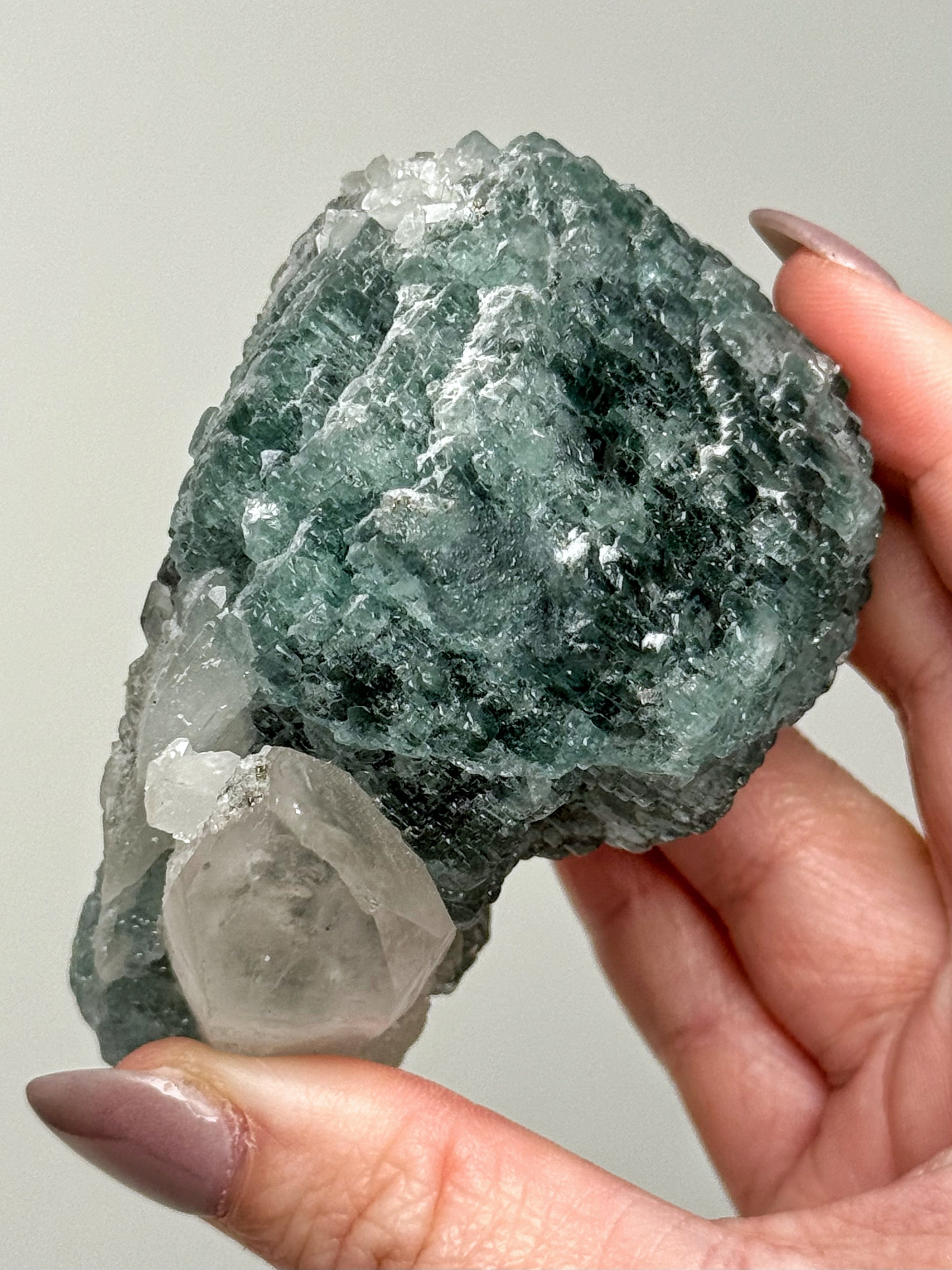 Fluorite on Quartz - #2
