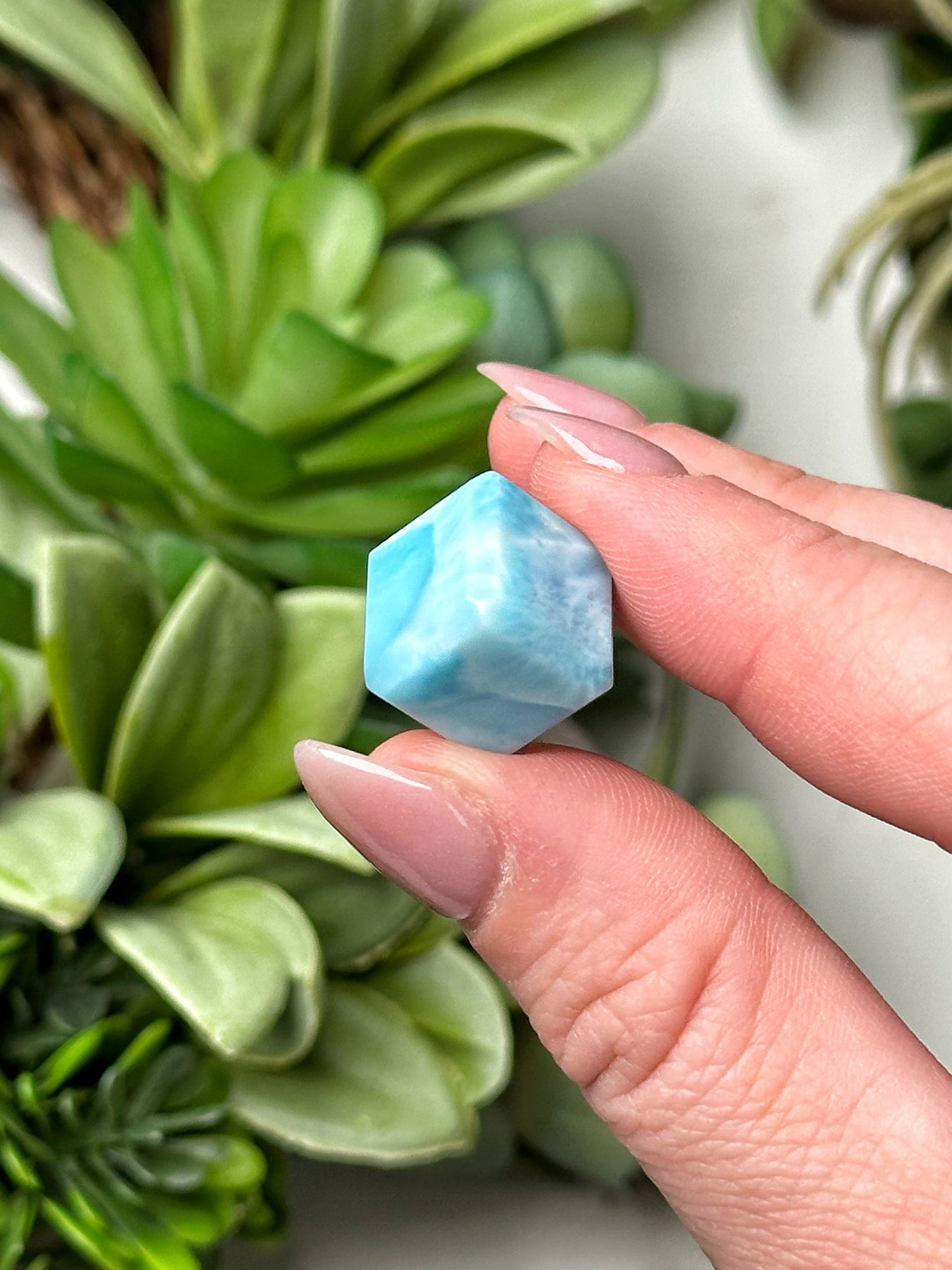 Mini Larimar Cube - #20