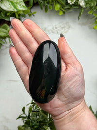 Rainbow Obsidian Palmstone - #10