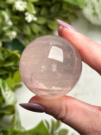 Star Rose Quartz Sphere - #15