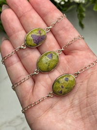 Atlantisite Bracelets - Heart, Third-Eye & Crown Chakras - No. 66