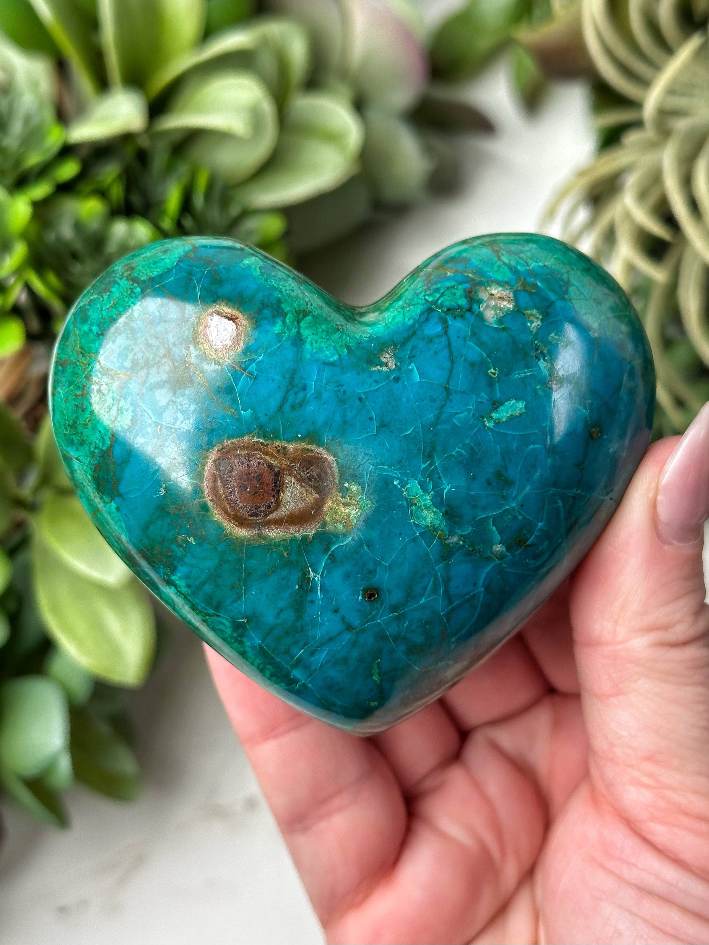 Chrysocolla Heart - #4