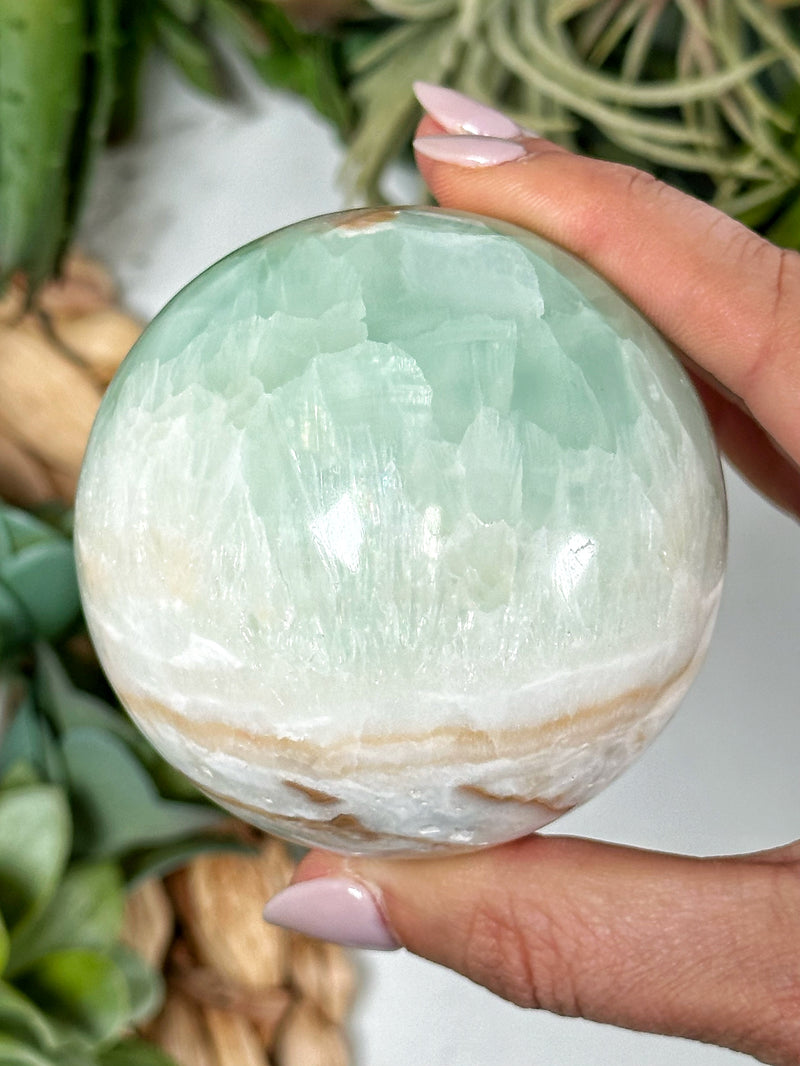 Caribbean Calcite Sphere - #1