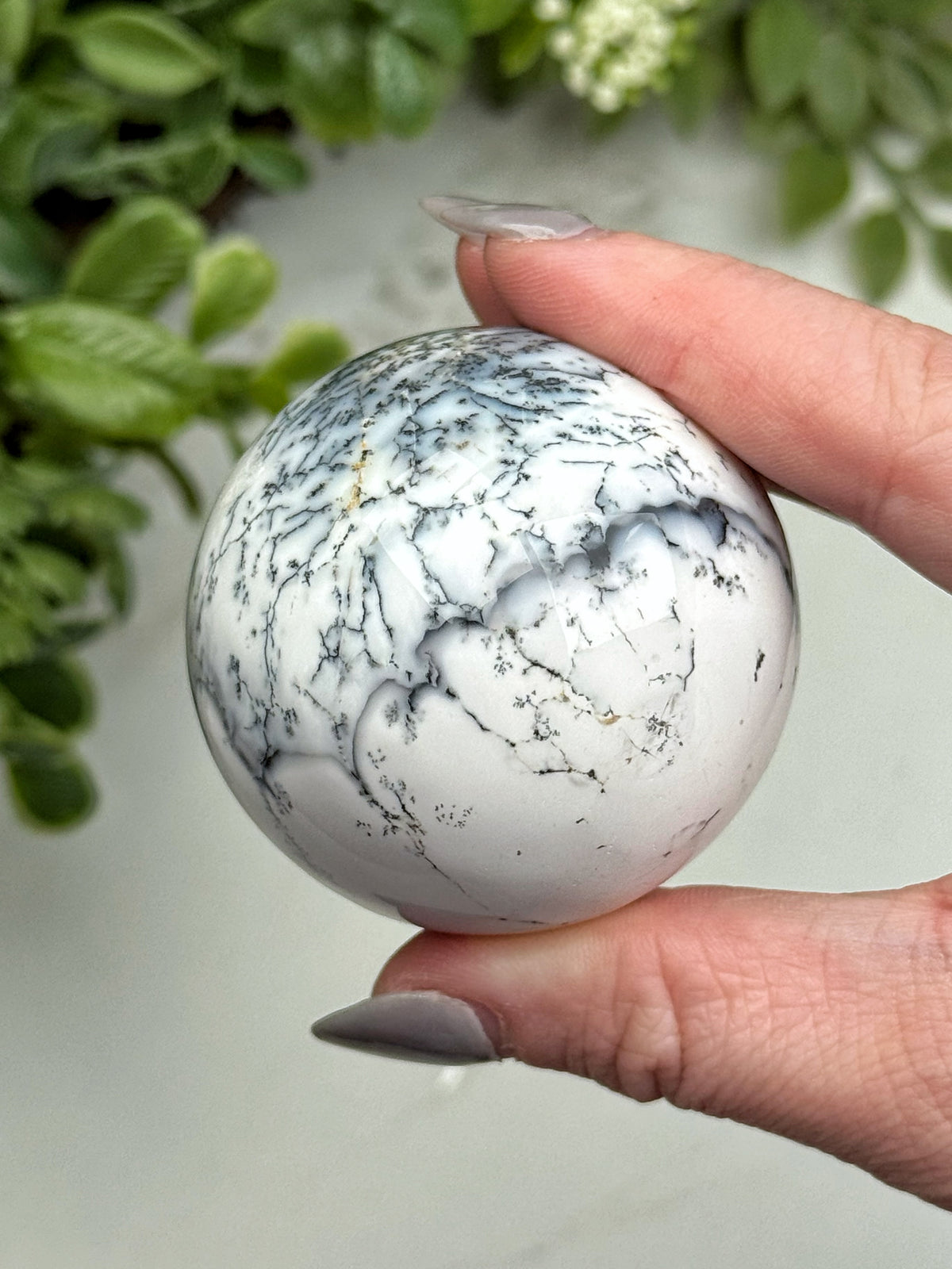 Dendritic Opal Sphere - #1