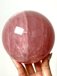 Six Star Rose Quartz Sphere - #1