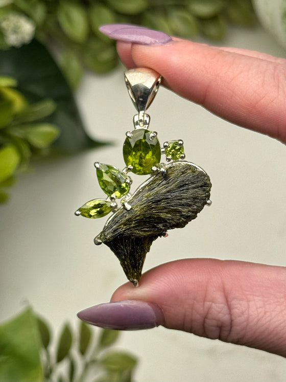 Peridot & Epidote Pendant - #1
