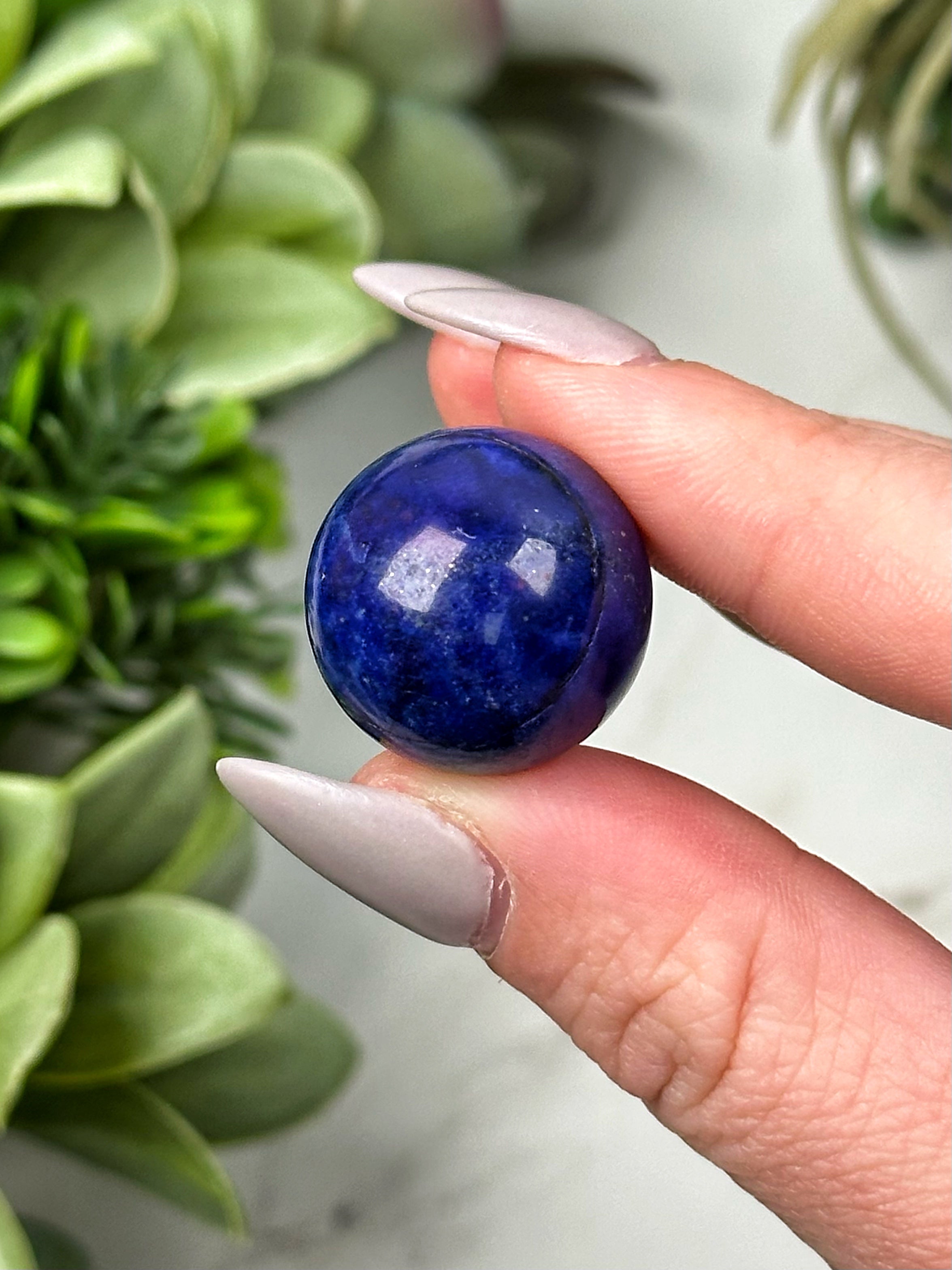 Lapis Lazuli Mini Spheres - Throat & Third-Eye Chakras - No. 32
