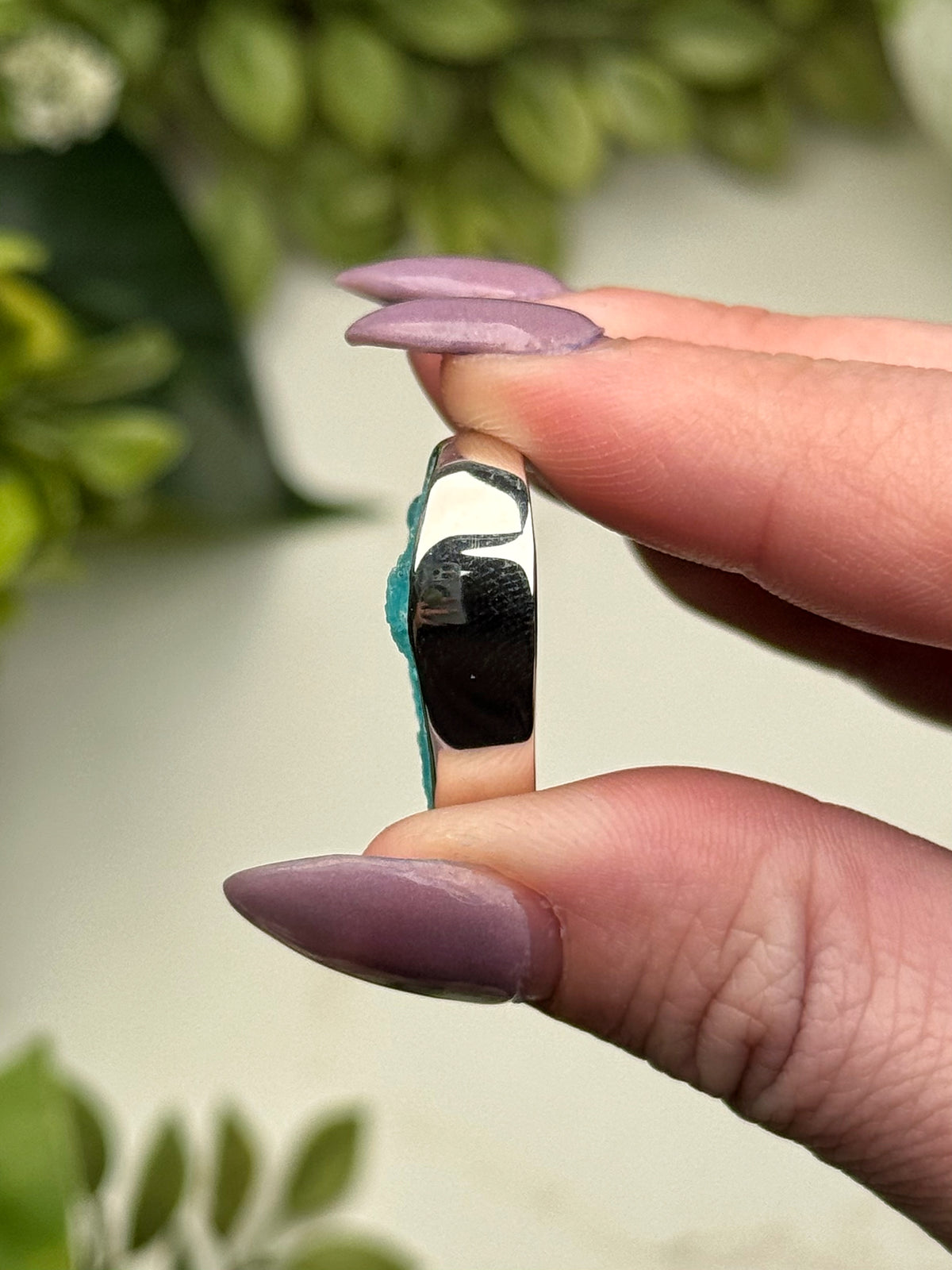 Hemimorphite Heart Pendant - #1