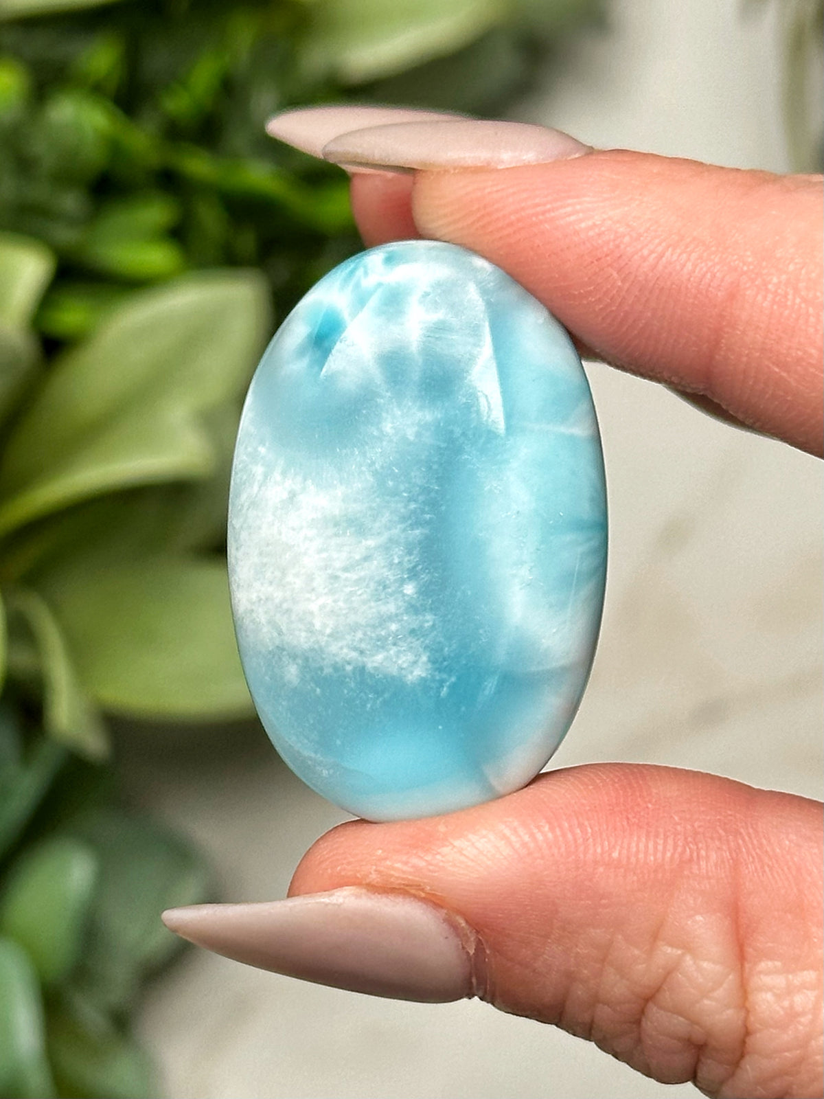 Larimar Worry Stone - #19