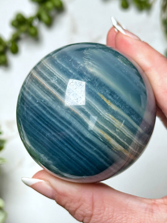 Blue Onyx Sphere - #10