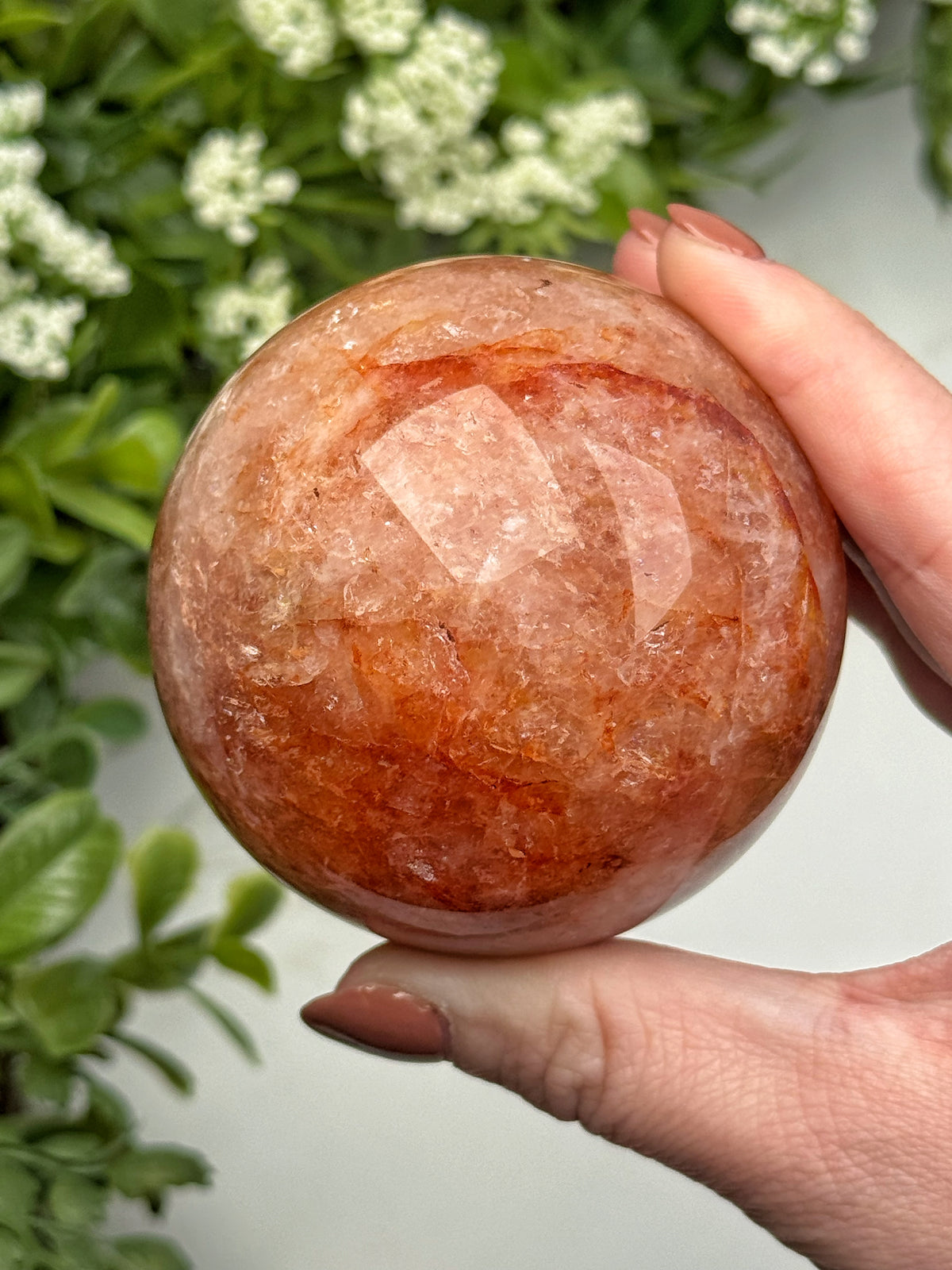 Fire Quartz Sphere - #16