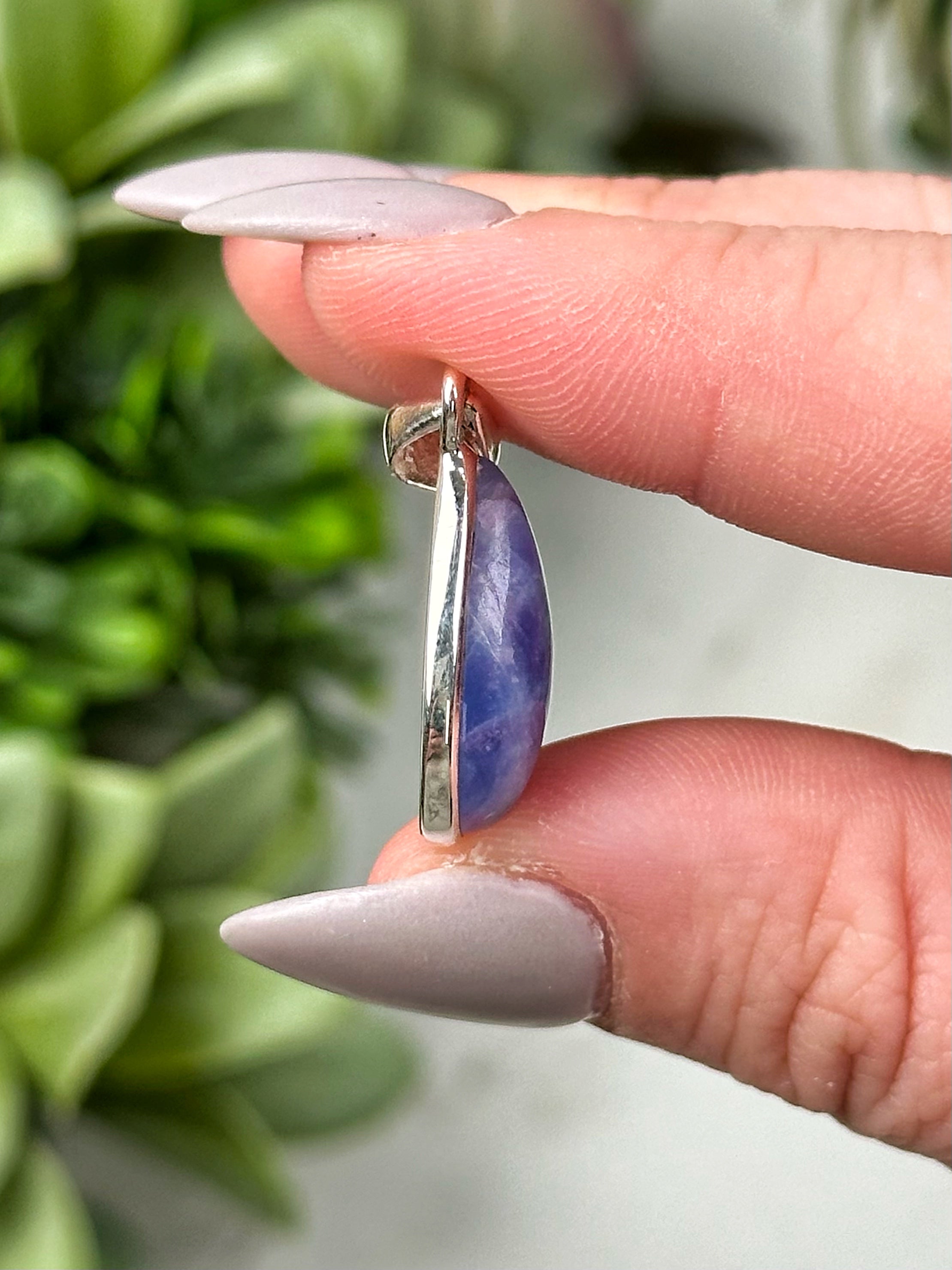 Hackmanite Pendants - Heart, Throat, Third-Eye & Crown Chakra - No. 54