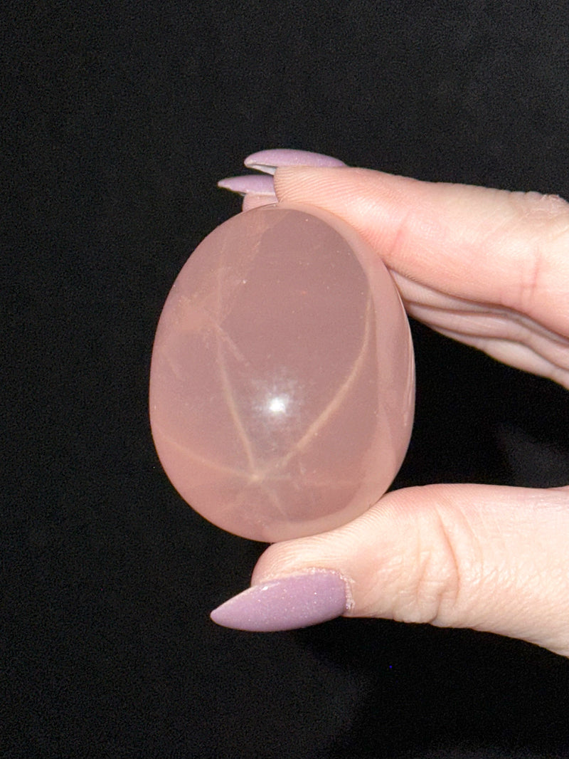 Star Rose Quartz Egg - #2