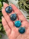 Shattuckite Pendants - Third-Eye & Throat Chakra - No. 57