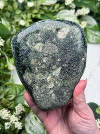 Seraphinite with Calcite Freeform - #8