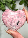 Rhodonite Heart - #7