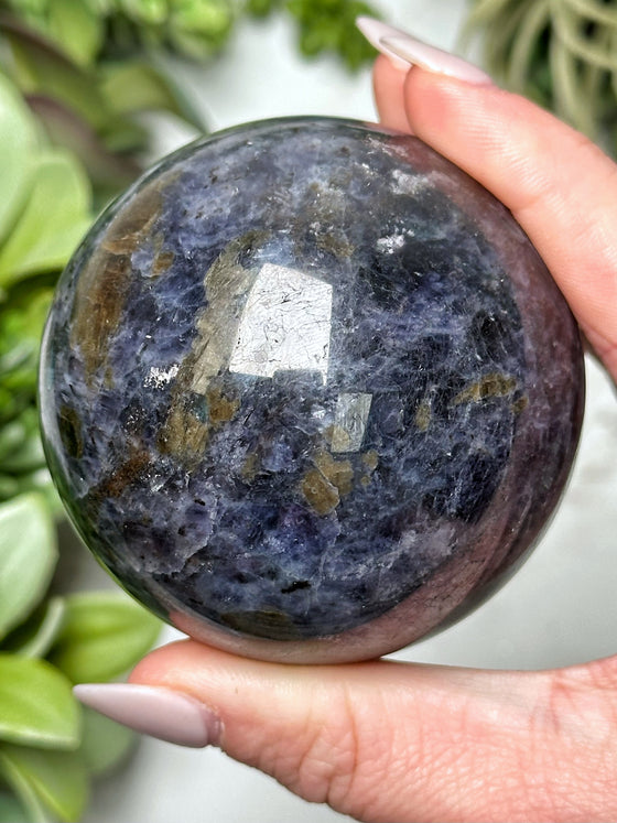 Iolite and Spinel Sphere - #13