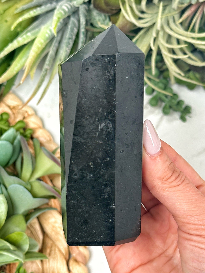 Black Tourmaline Point - #1