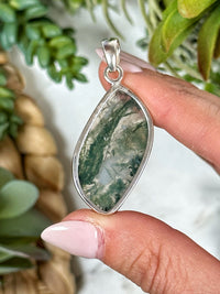 Moss Agate Pendant - #3