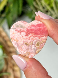 Rhodochrosite Heart - #1