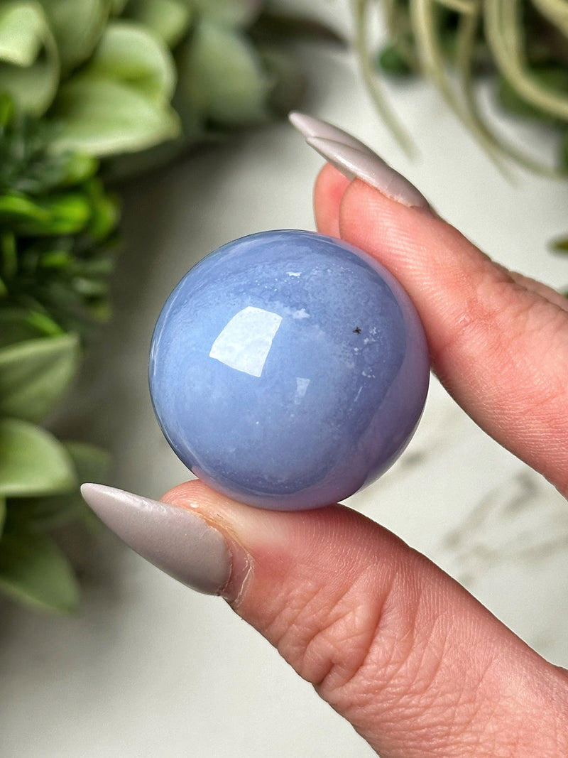 Blue Lace Agate Sphere - #12
