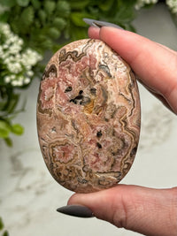 Rhodochrosite Palmstone - #6