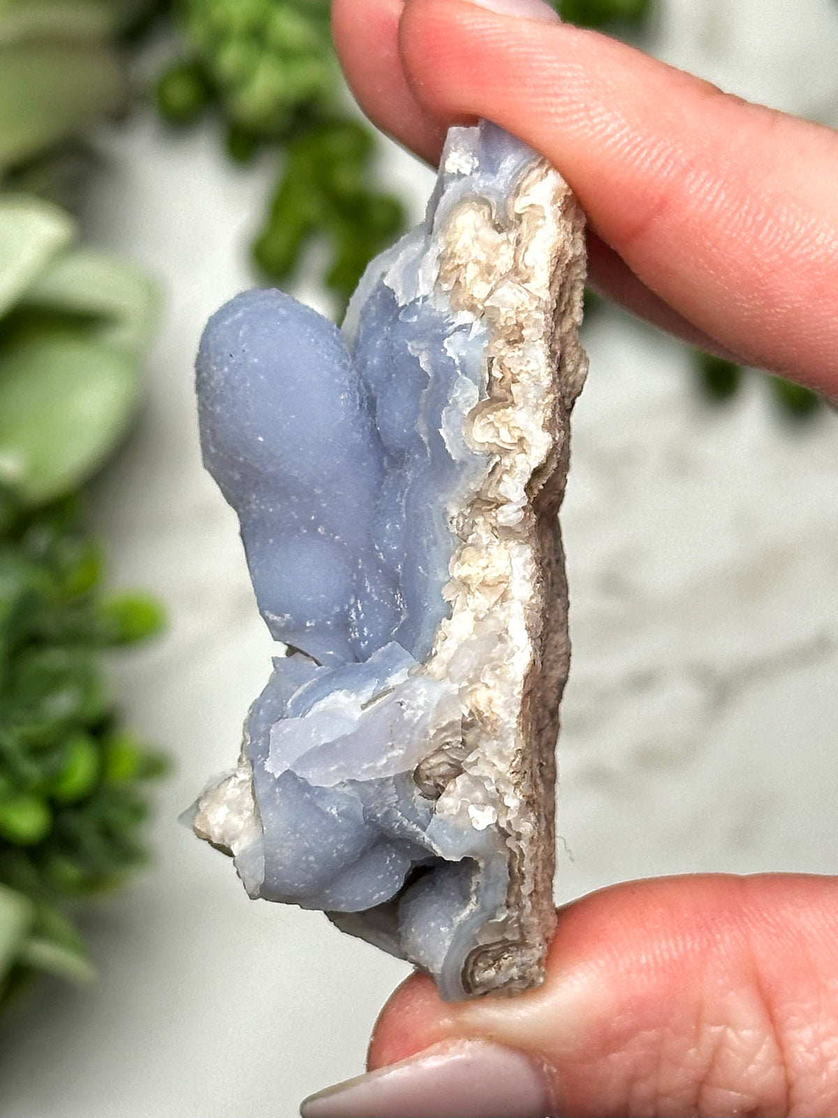 Raw Blue Chalcedony - #12