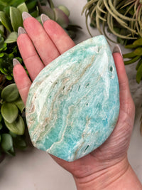 Blue Aragonite Flame - #6