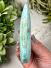 Blue Aragonite Flame - #5