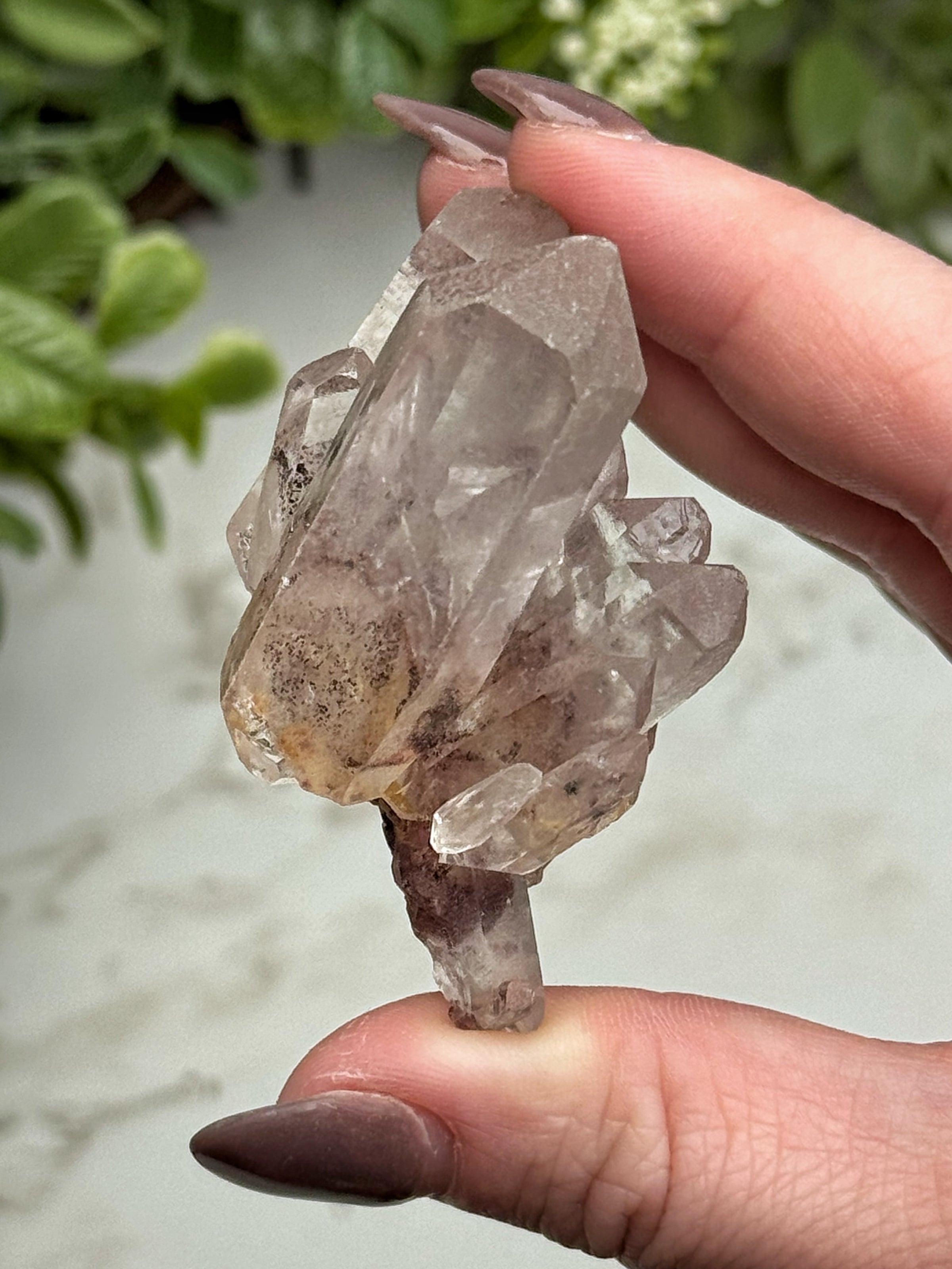 Raw Hematite in Quartz - #17