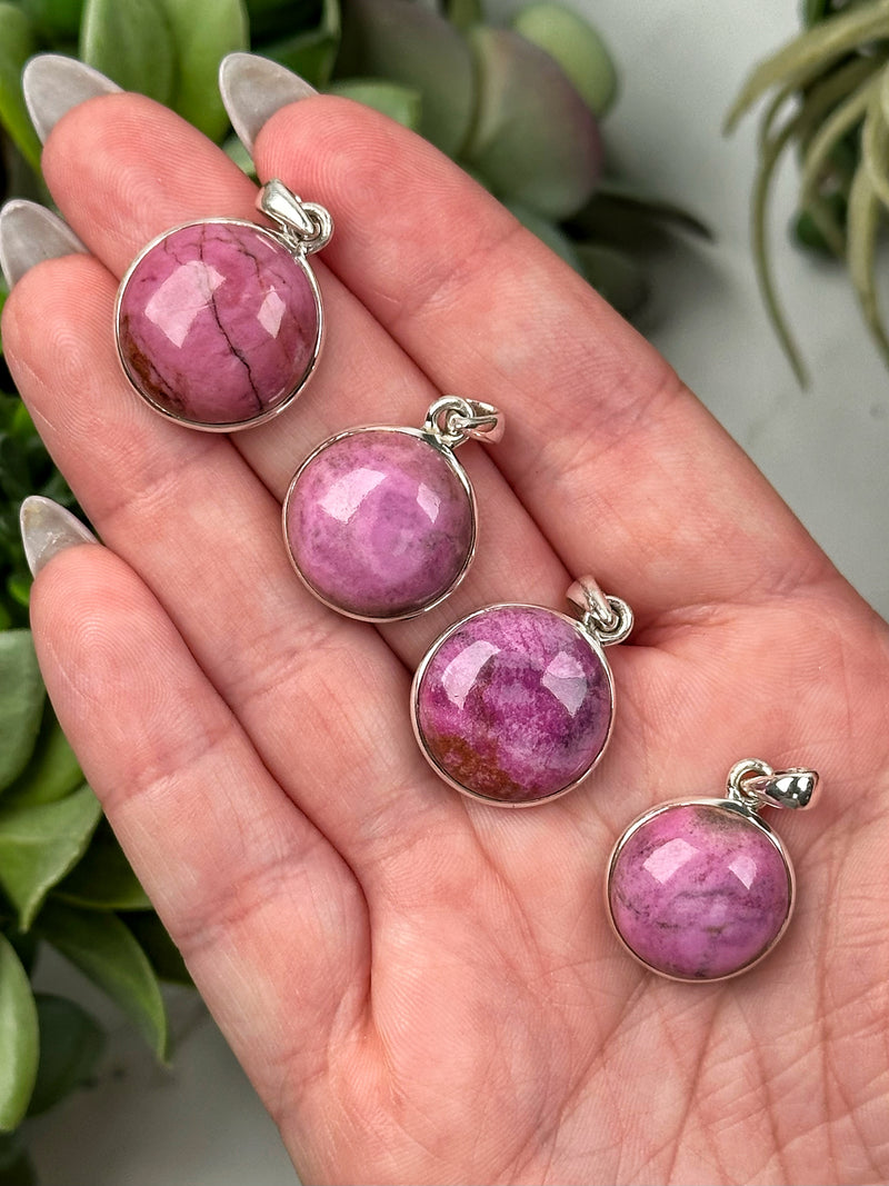 Cobaltoan Calcite Pendants - Heart Chakra - No. 59