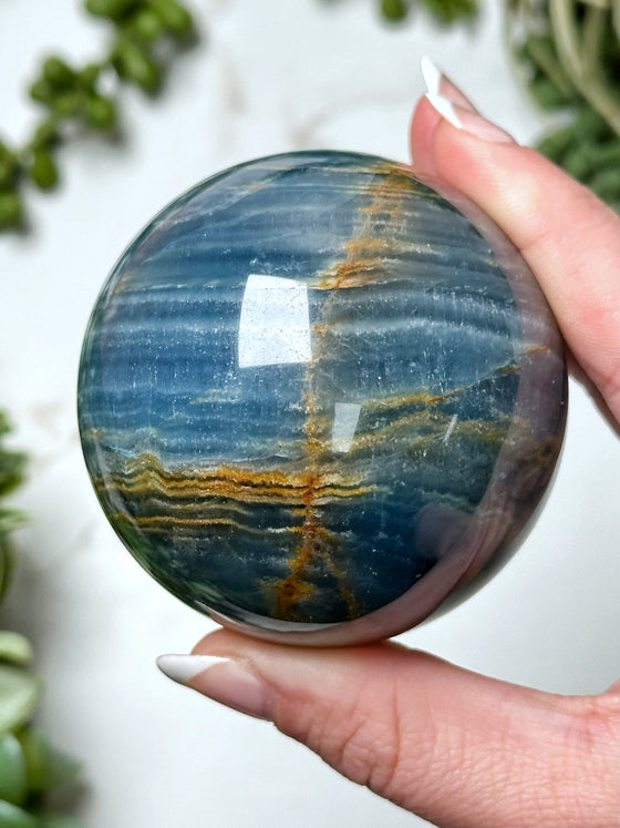 Blue Onyx Sphere - #7