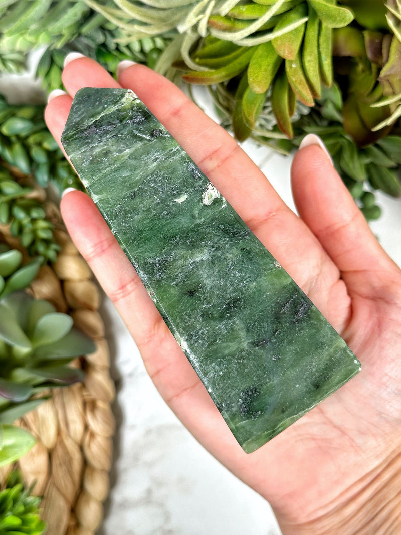 Nephrite Jade Tower - #2