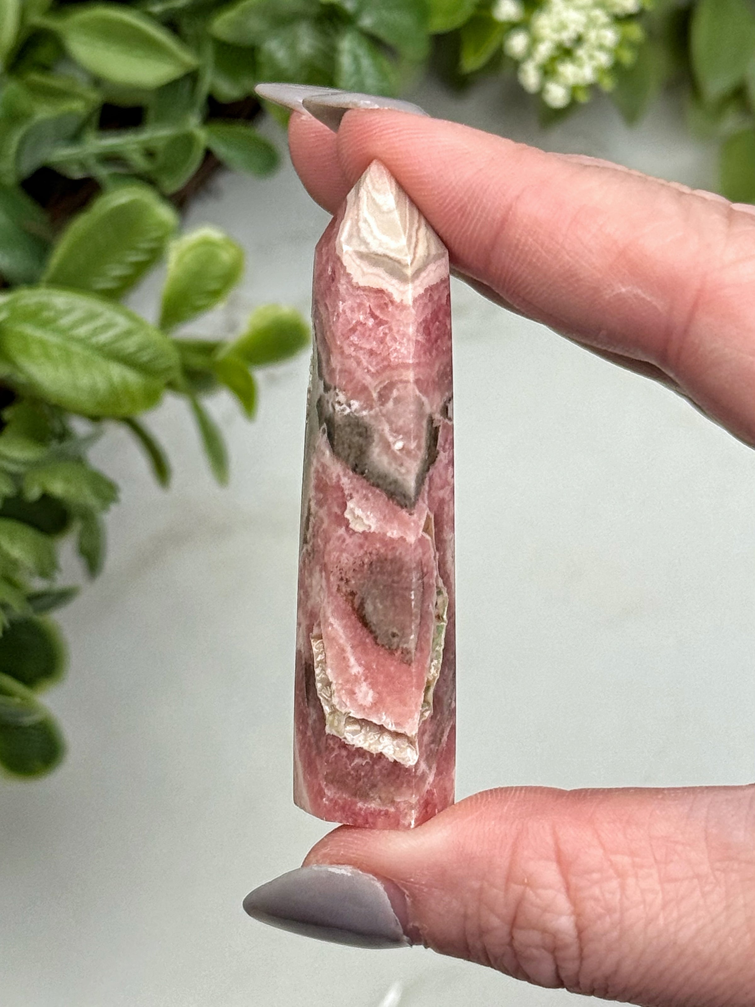 Rhodochrosite Point - #12