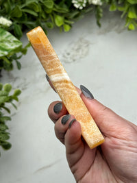 Orange Calcite Moon - #11