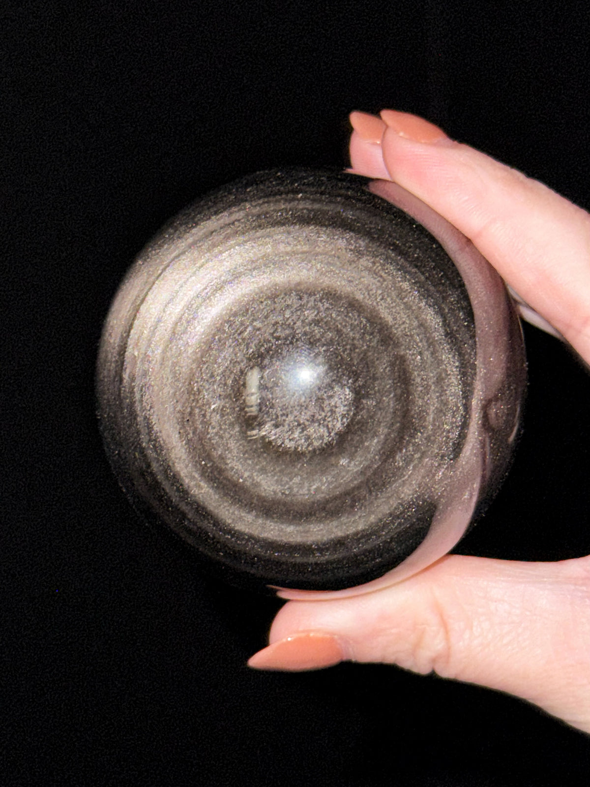 Silver Sheen Obsidian Sphere - #3