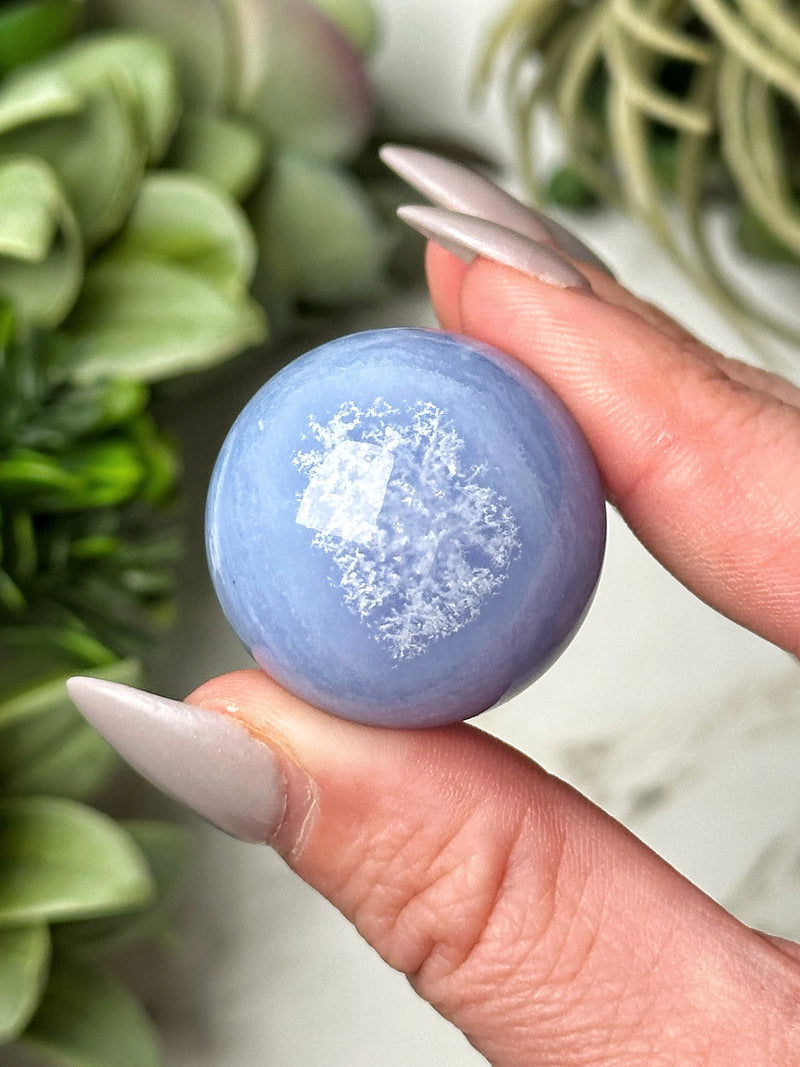 Blue Lace Agate Sphere - #11