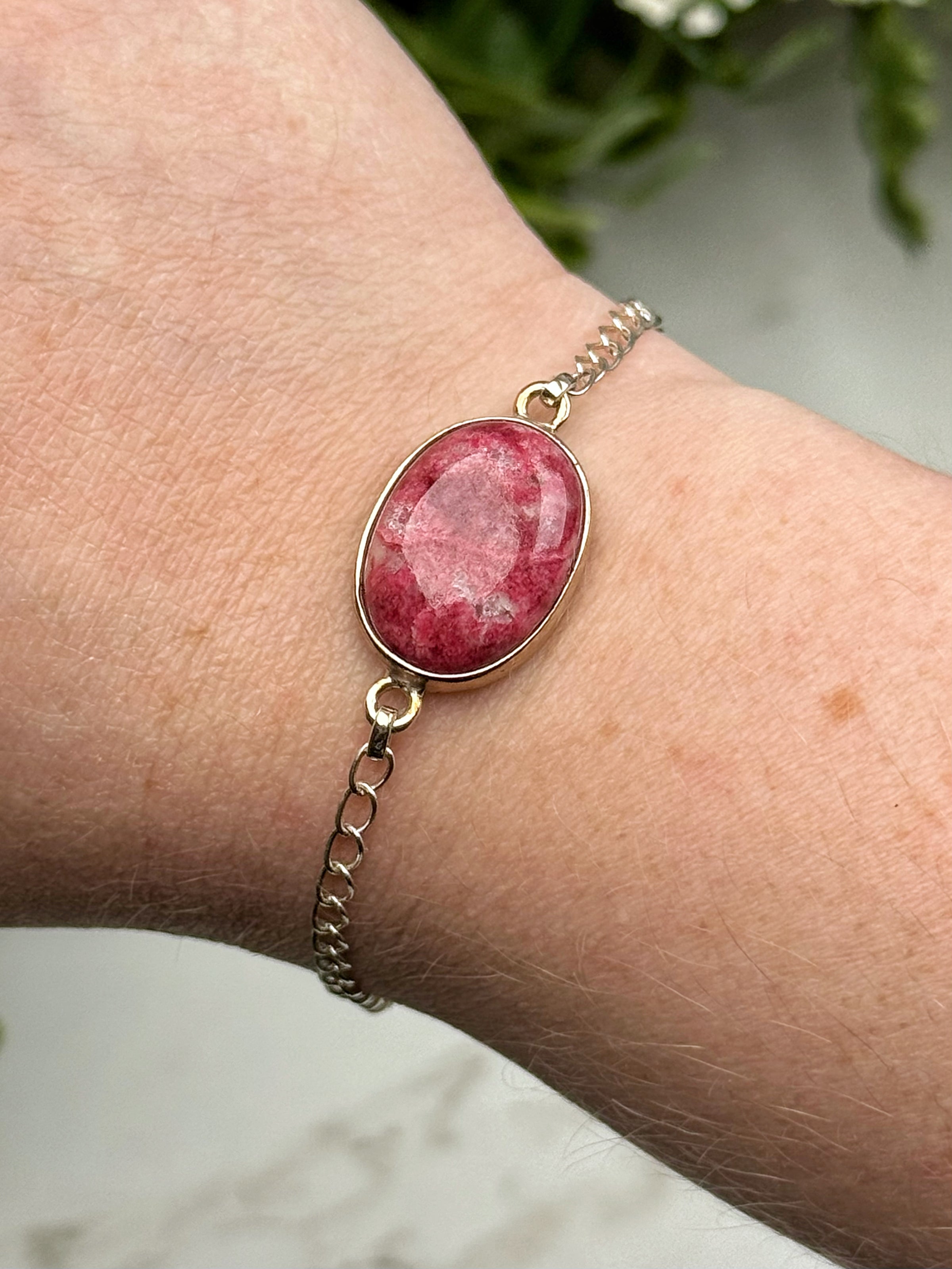 Thulite Bracelets - Heart Chakra - No. 73