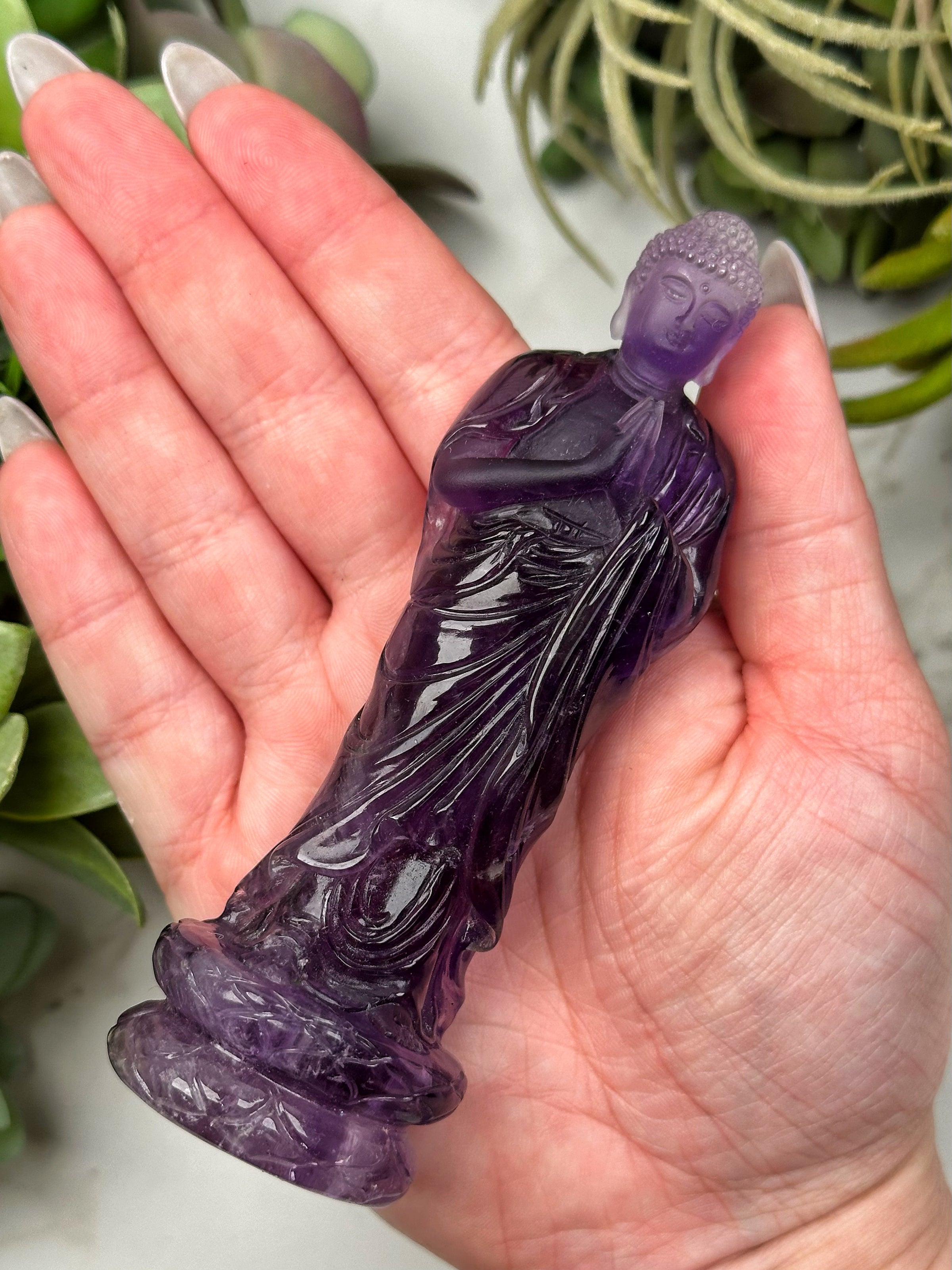 High Quality Amethyst Buddha - #1