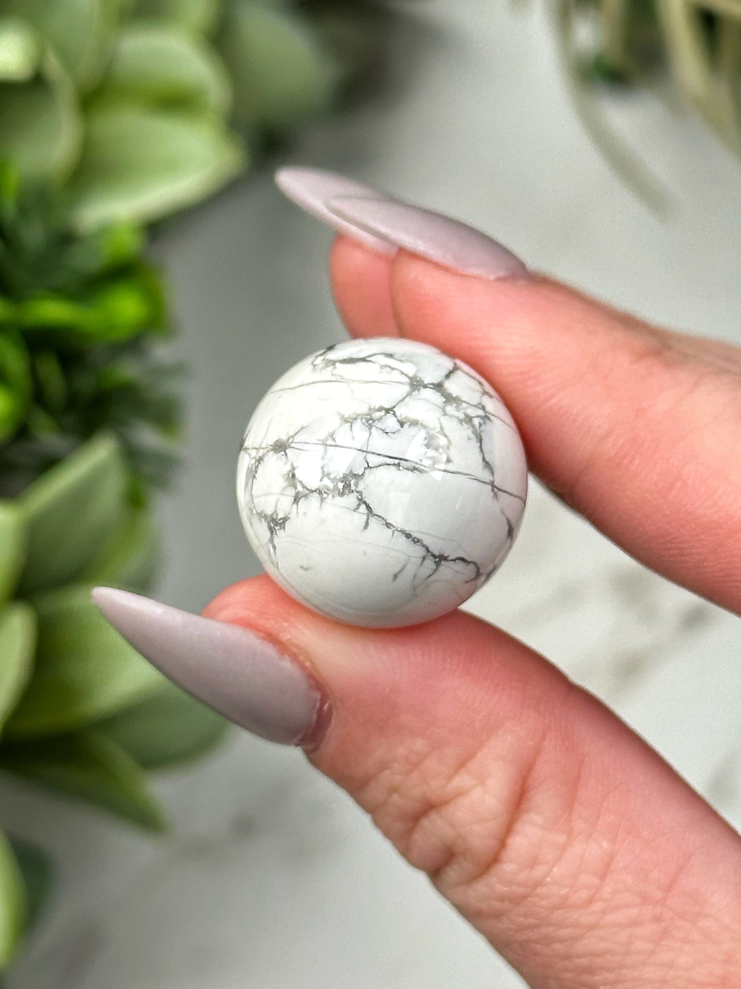 Howlite Mini Spheres - Crown Chakra - No. 38