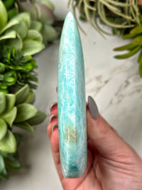 Blue Aragonite Flame - #6