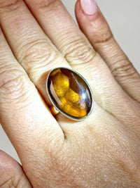 Fire Agate Ring - #1