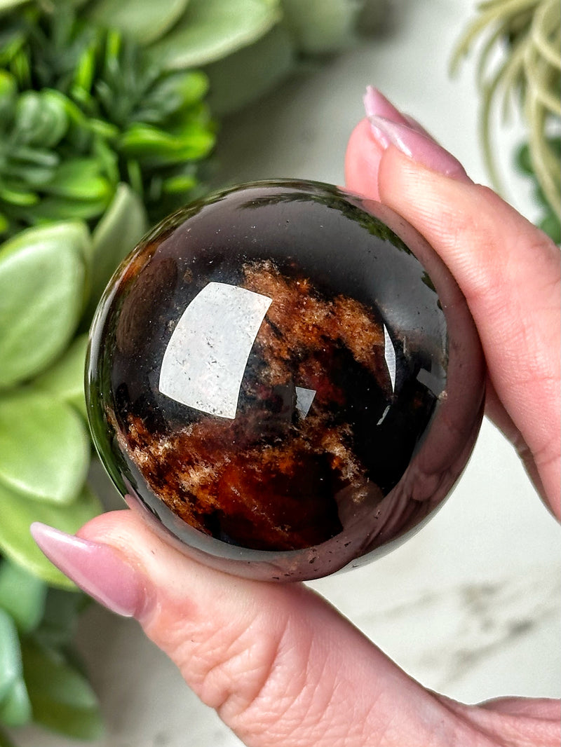 High Quality Hessonite Garnet Sphere - #1