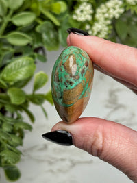 Green Smithsonite Heart - #15