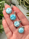 Intuitive Larimar Pendants - Heart & Throat Chakras - No. 41