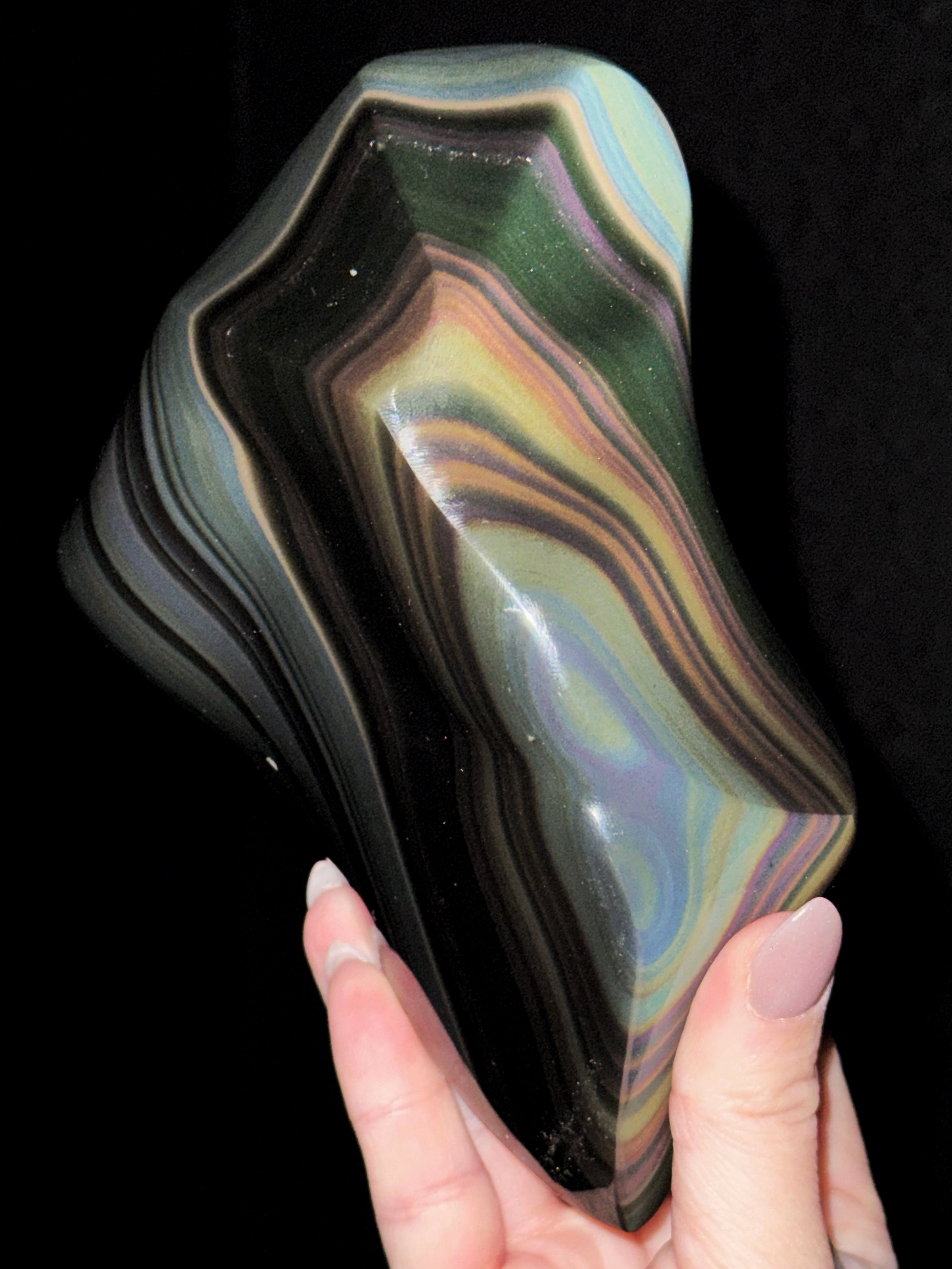 Rainbow Obsidian Freeform - #3