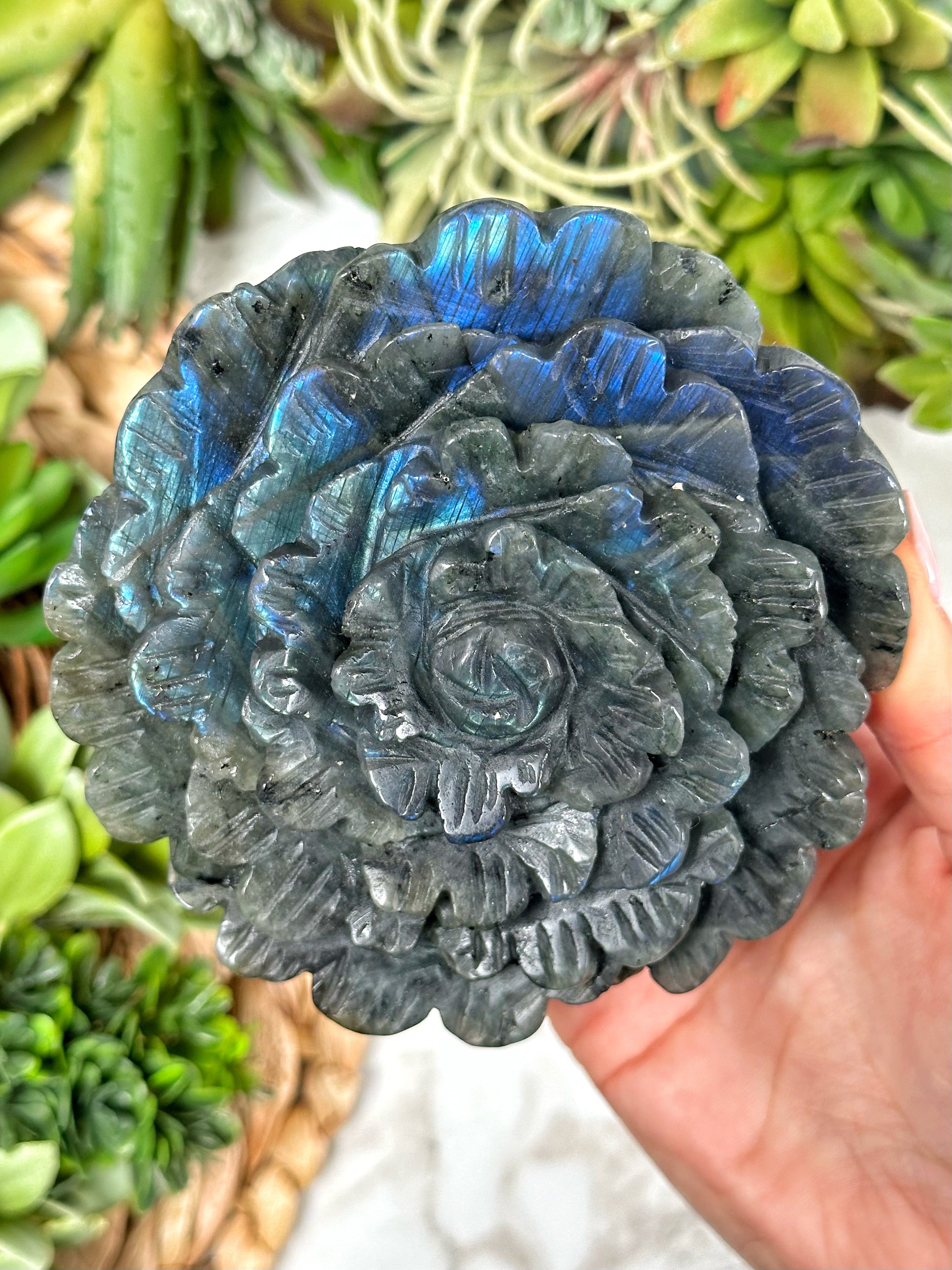 Labradorite Flower - #1