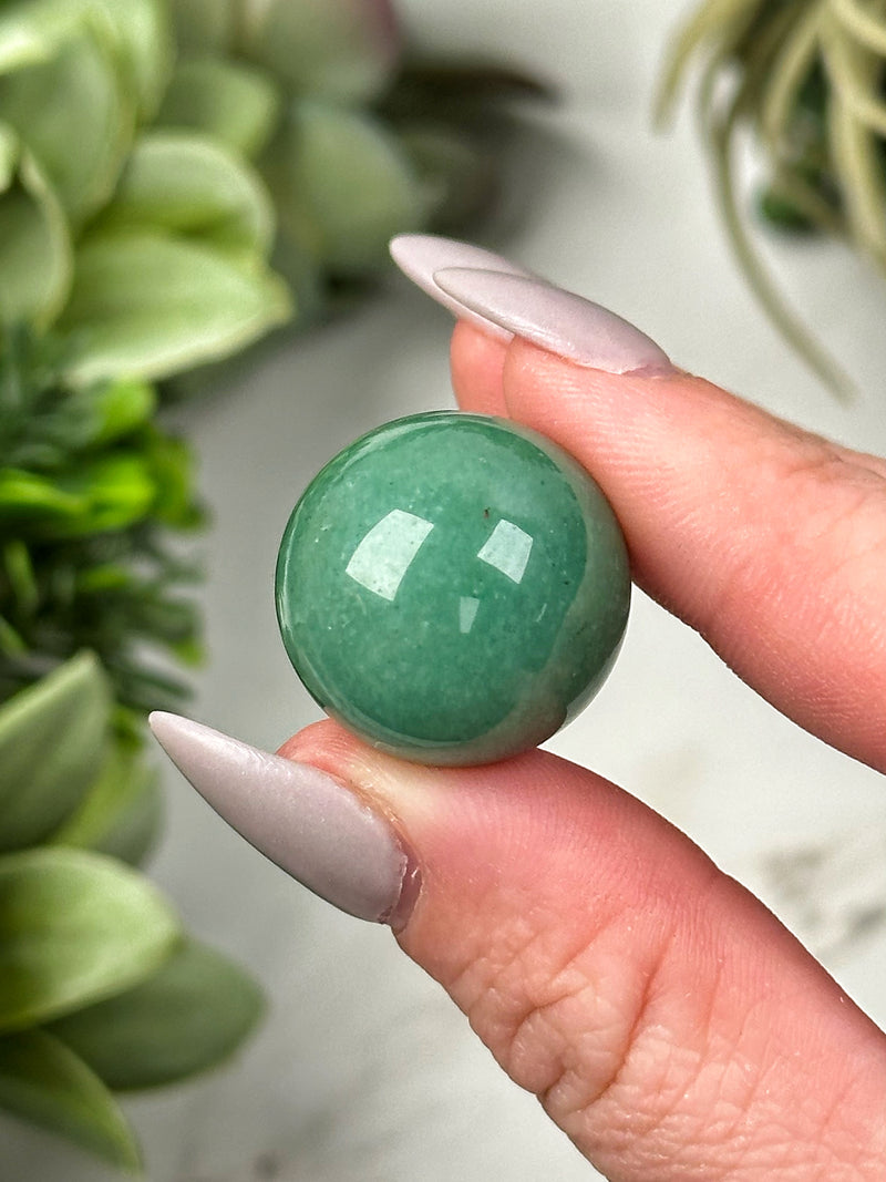 Green Aventurine Mini Spheres - Heart Chakra - No. 37