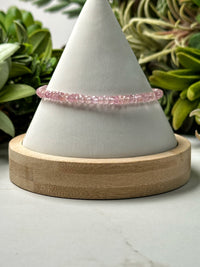 Faceted Pink Topaz Bracelet - #2