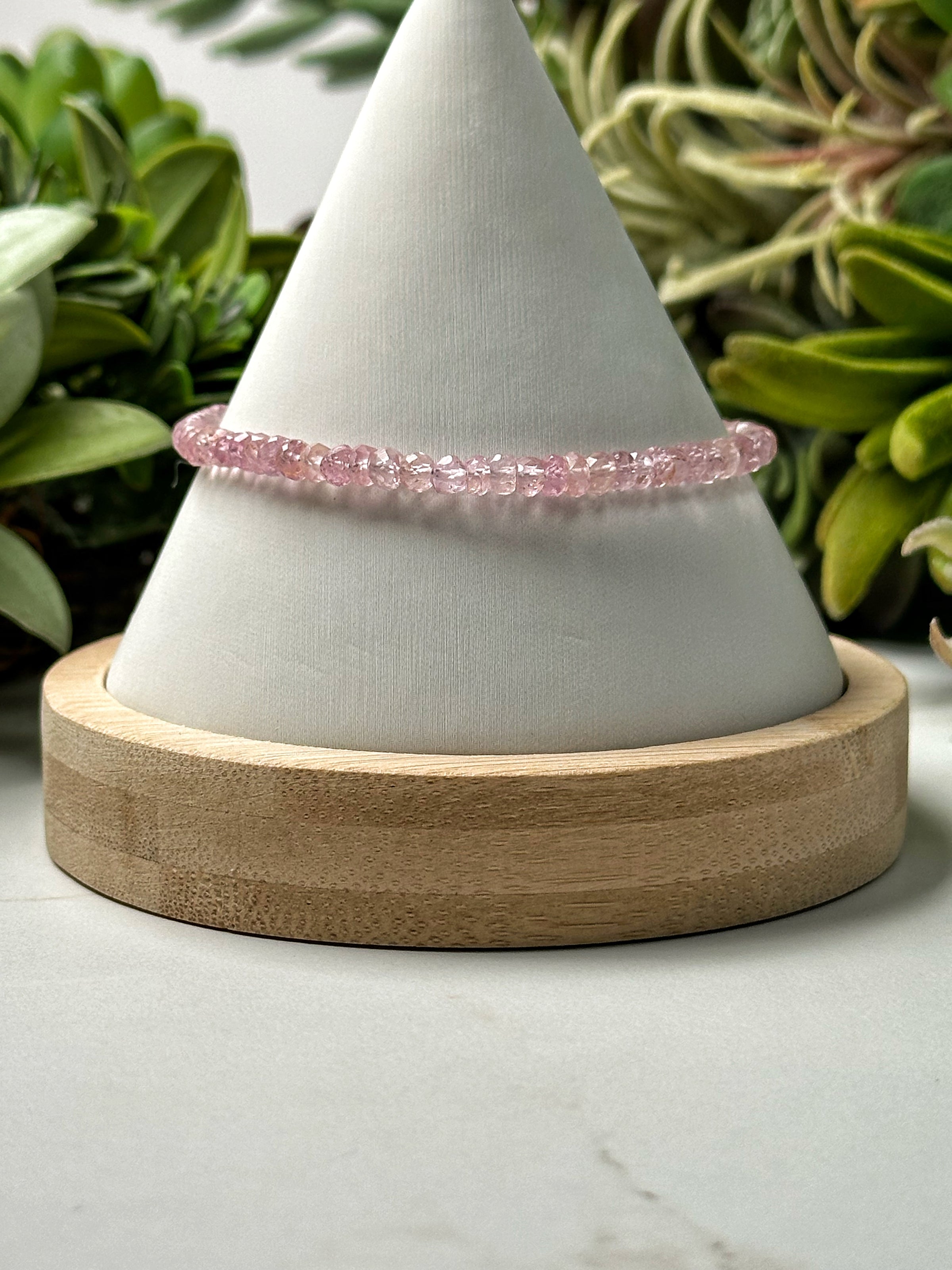 Faceted Pink Topaz Bracelet - #2